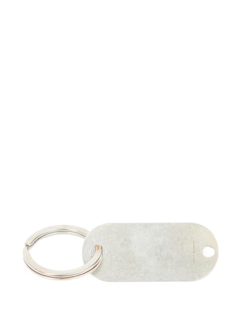 MM6 Maison Margiela numbers-engraved keyring - Silver - zdjęcie produktu nr 1