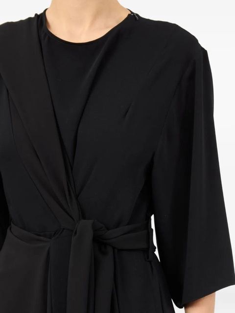 MM6 Maison Margiela asymmetric midi dress - Black - zdjęcie produktu nr 2