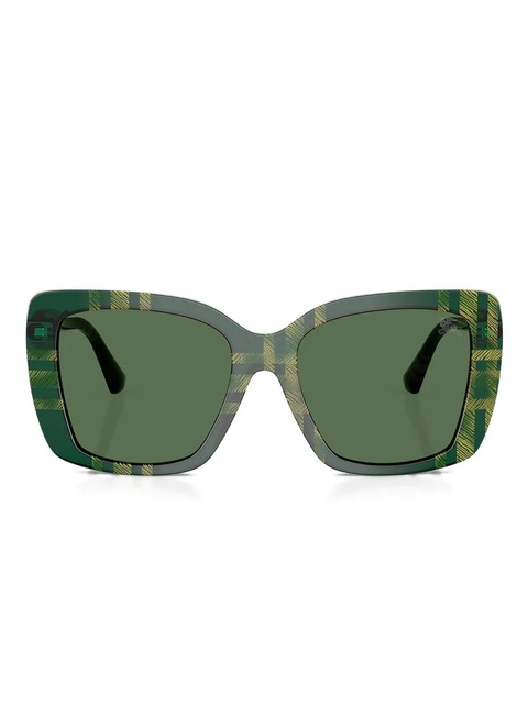 Burberry Eyewear check-pattern square sunglasses - Green - zdjęcie produktu nr 1