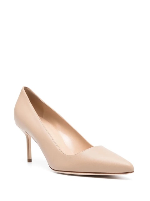 Manolo Blahnik Tora 70mm leather pumps - Brown - zdjęcie produktu nr 2