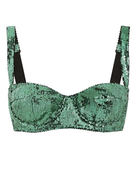 Dolce & Gabbana sequinned bra - Green - zdjęcie produktu nr 2