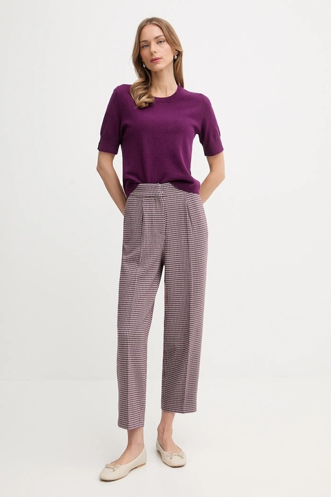 United Colors of Benetton sweter damski kolor fioletowy lekki 1002D10D2 - zdjęcie produktu nr 1