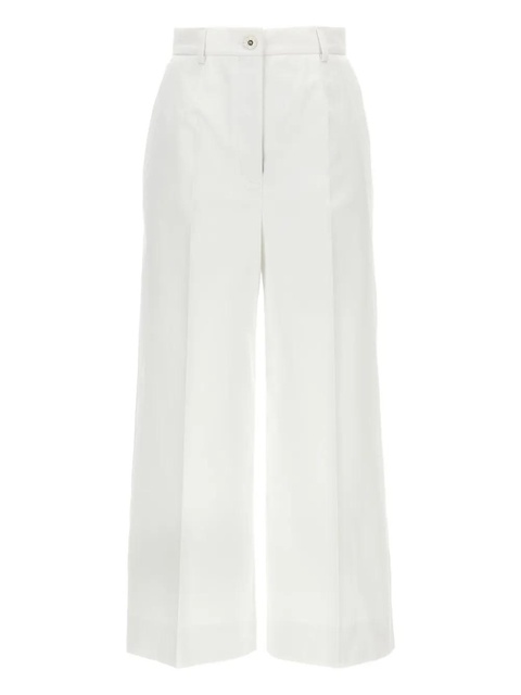 Dolce & Gabbana double-darts high-waisted trousers - White - zdjęcie produktu nr 1