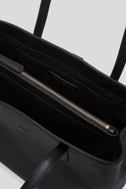 Karl Lagerfeld torebka skórzana kolor czarny A3W30150 - zdjęcie produktu nr 2