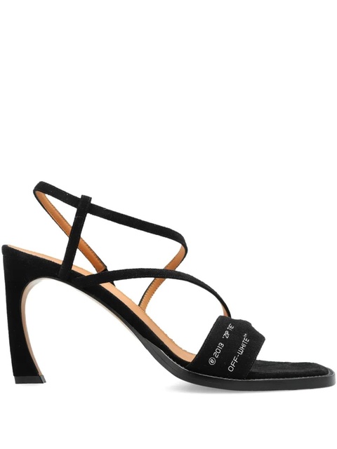 Off-White Strappy Heel Sandal - Black - zdjęcie produktu nr 1