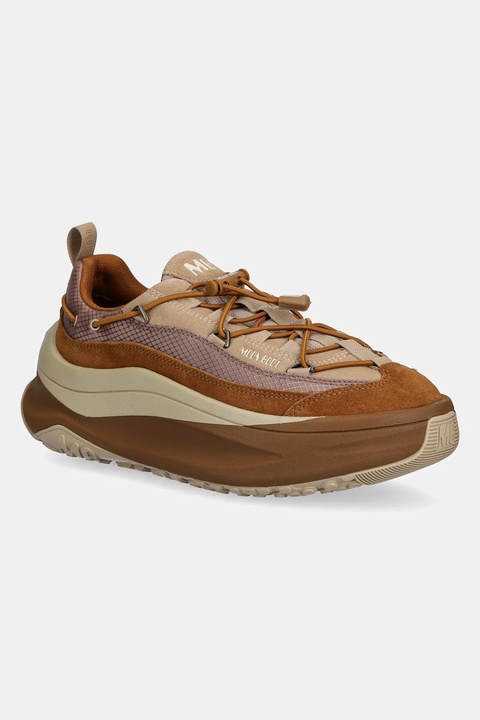 Moon Boot sneakersy MB MOON247 XLACE damskie kolor brązowy 80D2490090 M034 - zdjęcie produktu nr 1