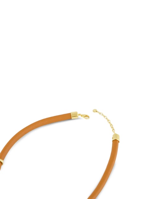 FENDI Forever Fendi leather-cord necklace - Brown - zdjęcie produktu nr 1