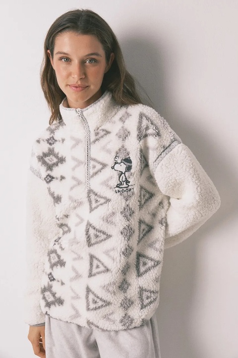 women'secret piżama SNOOPY damska kolor szary 3132171 - zdjęcie produktu nr 2