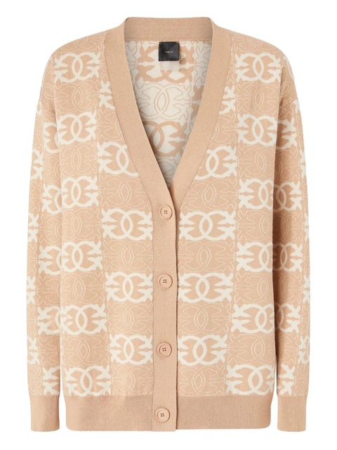 PINKO geometric-pattern cardigan - Neutrals - zdjęcie produktu nr 2