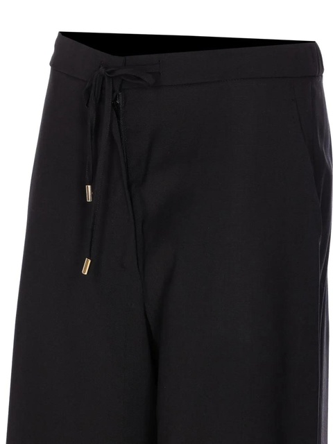 Max Mara zip-fastening coulisse trousers - Black - zdjęcie produktu nr 2