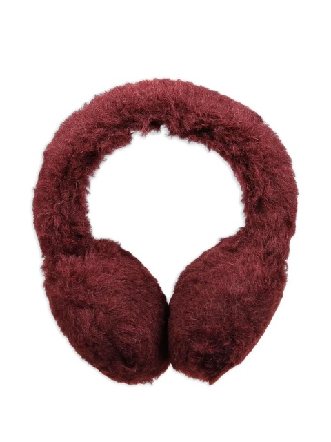 Max Mara shearling-lined earmuffs - Red - zdjęcie produktu nr 2