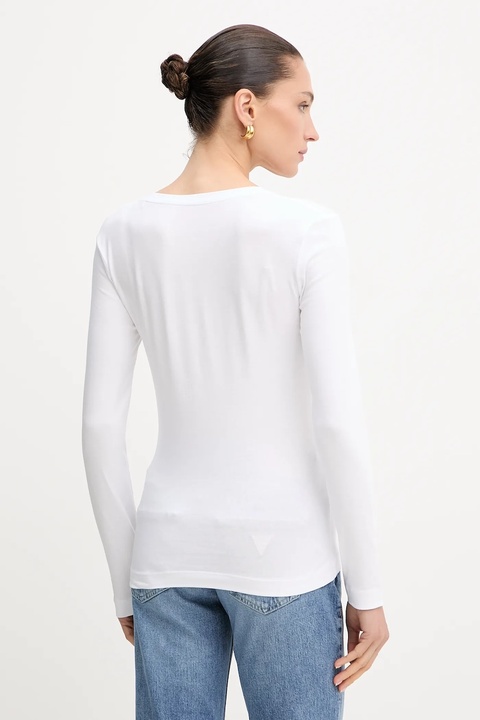 Guess longsleeve kolor biały W5YI26 J1314 - zdjęcie produktu nr 2