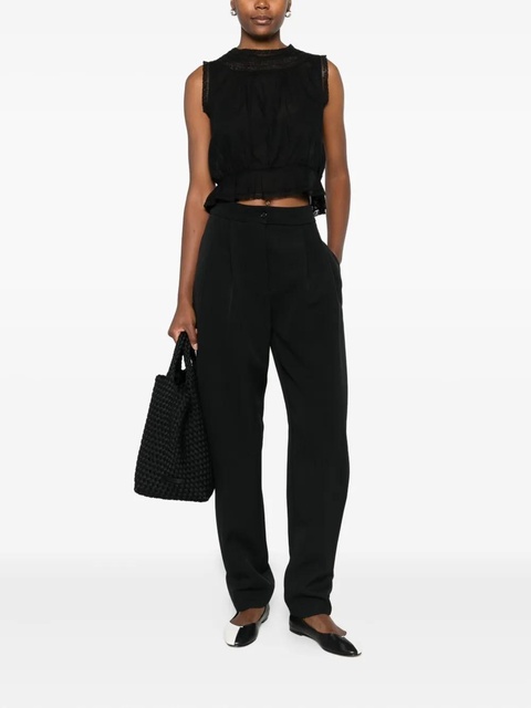 DÔEN Lilibet lace-trimmed sleeveless top - Black - zdjęcie produktu nr 1