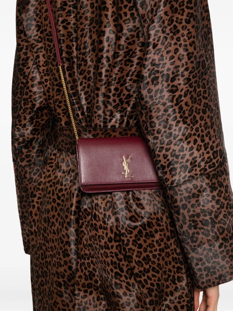 Saint Laurent Cassandre logo-plaque mini bag - Red - zdjęcie produktu nr 1