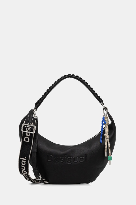 Desigual torebka HALF LOGO ZANTE BLACK kolor czarny 25WAXP52 - zdjęcie produktu nr 1