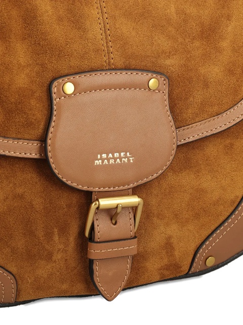 ISABEL MARANT Sierra buckle-fastening suede cross body bag - Brown - zdjęcie produktu nr 2