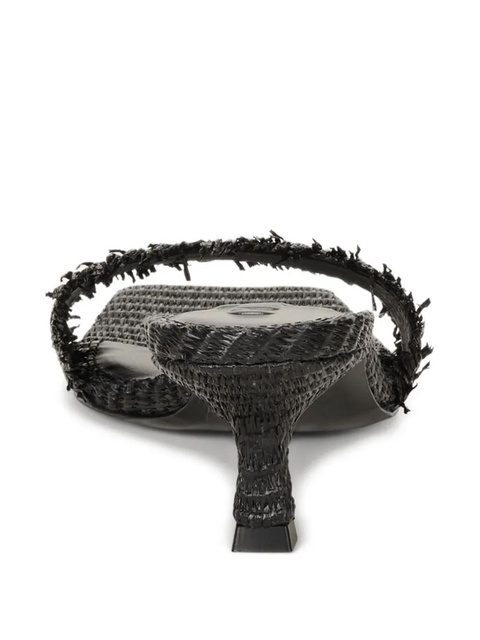 Cult Gaia Ada Frayed sandals - Black - zdjęcie produktu nr 2