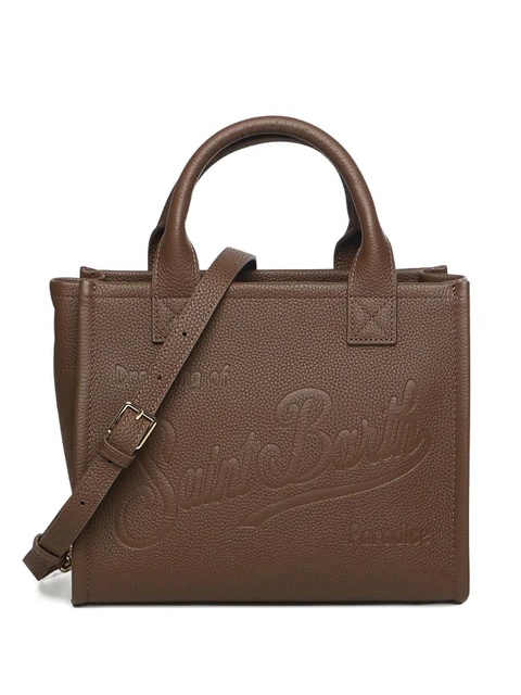 MC2 Saint Barth midi Vanity embossed top-handle tote bag - Brown - zdjęcie produktu nr 1