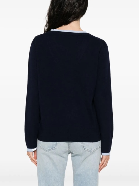 SANDRO V-neck jumper - Blue - zdjęcie produktu nr 2