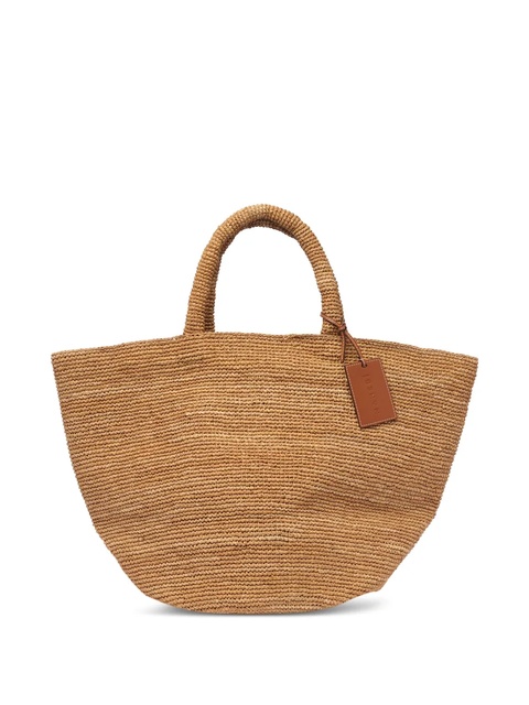 Manebi small Sunset raffia tote bag - Neutrals - zdjęcie produktu nr 1