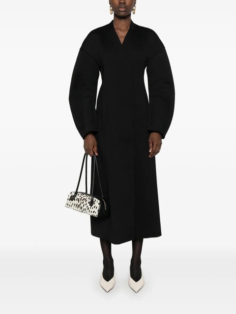 Jil Sander V-neck coat - Black - zdjęcie produktu nr 2