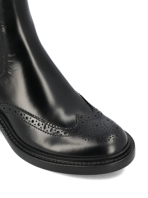 Saint Laurent 50mm Vicent leather brogue chelsea boots - Black - zdjęcie produktu nr 2