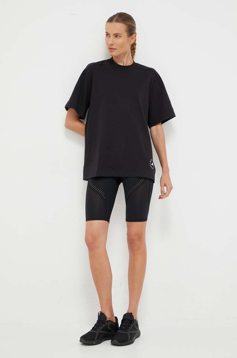 adidas by Stella McCartney t-shirt damski kolor czarny IB6854 - zdjęcie produktu nr 2