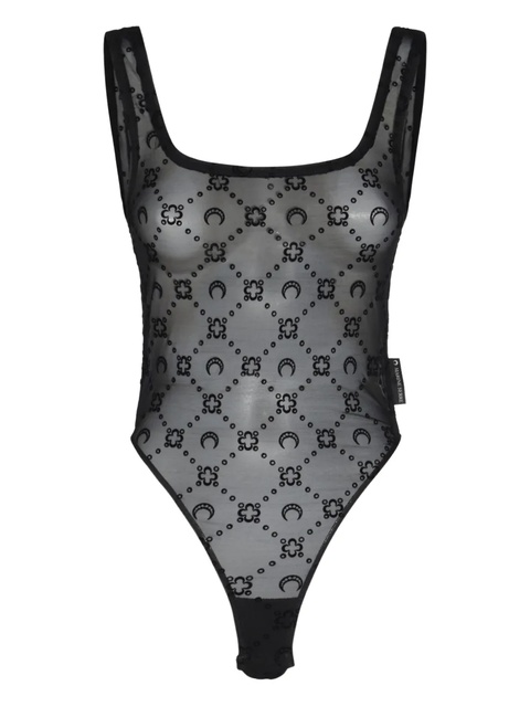 Marine Serre sleeveless bodysuit - Black - zdjęcie produktu nr 1