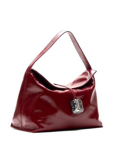 GCDS large leather Comma bag - Red - zdjęcie produktu nr 2