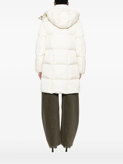 Moncler quilted hooded single-breasted coat - Neutrals - zdjęcie produktu nr 2