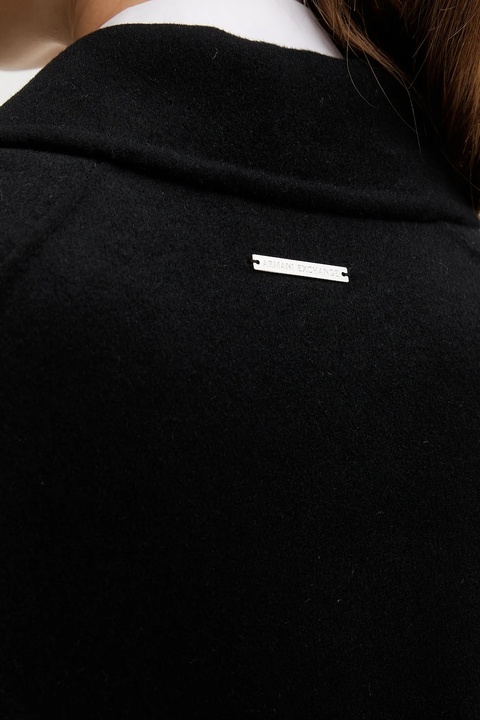 Armani Exchange płaszcz z dodatkiem wełny kolor czarny XW001234 AF16216 - zdjęcie produktu nr 2
