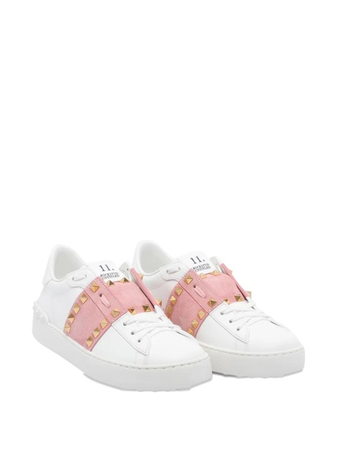 Valentino Garavani Rockstud Untitled suede-panel sneakers - White - zdjęcie produktu nr 2