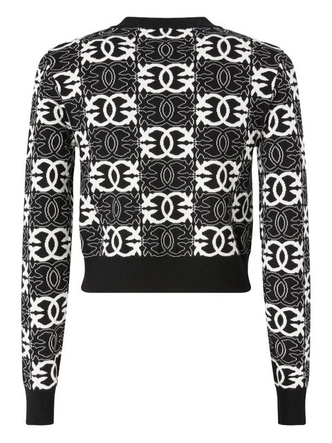 PINKO geometric-pattern sweater - Black - zdjęcie produktu nr 2