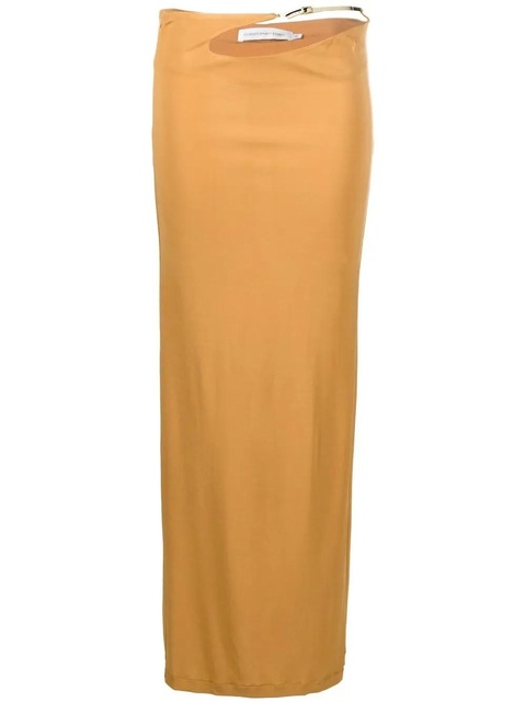 Christopher Esber sculpted-strap column maxi skirt - Neutrals - zdjęcie produktu nr 1