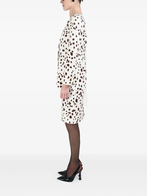 Rowen Rose dalmatian-pattern button-fastening jacket - White - zdjęcie produktu nr 1