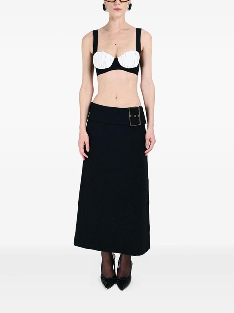 Rowen Rose gathered-cup bra - Black - zdjęcie produktu nr 2