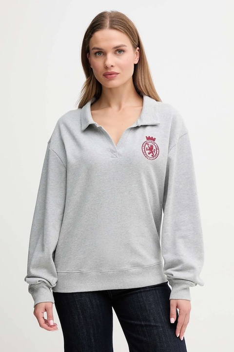 Tommy Hilfiger bluza damska kolor szary z aplikacją UW0UW06078 - zdjęcie produktu nr 1