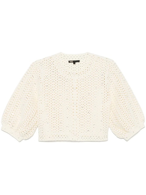 Maje rhinestone-embellished cardigan - Yellow - zdjęcie produktu nr 1