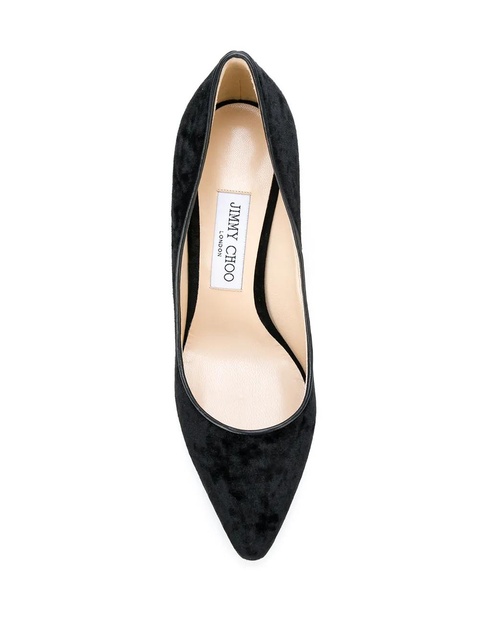 Jimmy Choo velvet stiletto pumps - Black - zdjęcie produktu nr 2