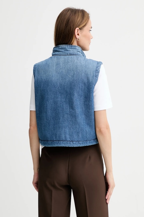 G-Star bezrękawnik jeansowy 0 kolor niebieski przejściowy D26944.E090 - zdjęcie produktu nr 2