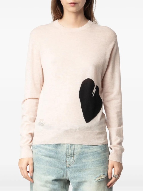 Zadig&Voltaire Pravis Heart sweater - Neutrals - zdjęcie produktu nr 1