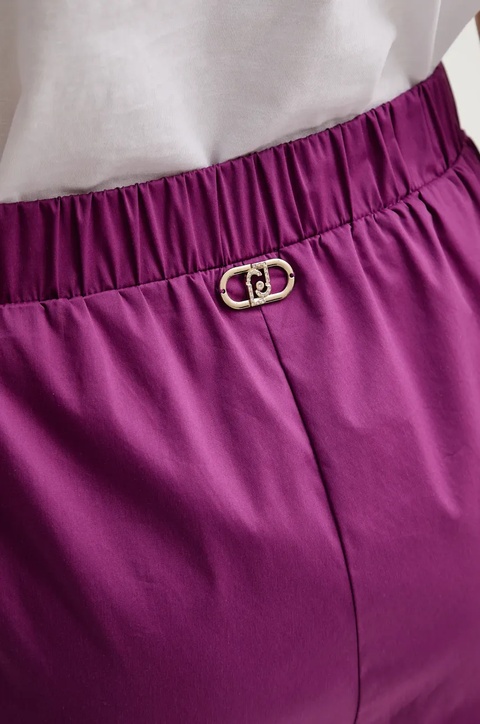 Liu Jo spódnicospodnie kolor fioletowy gładkie high waist VA5071.TS330 - zdjęcie produktu nr 2