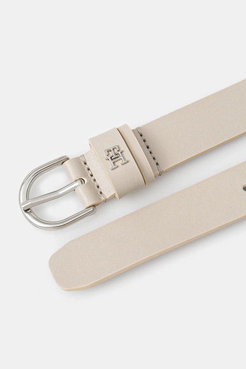 Tommy Hilfiger pasek skórzany damski kolor beżowy AW0AW17279 - zdjęcie produktu nr 2
