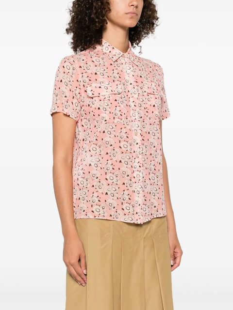 Prada floral-print blouse - Pink - zdjęcie produktu nr 2
