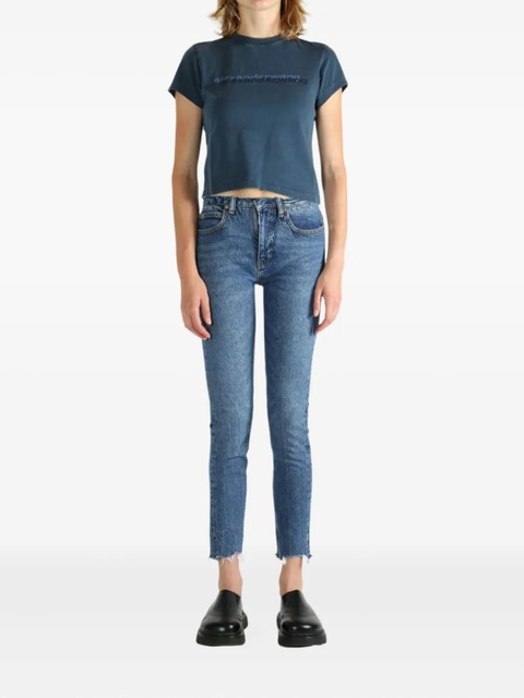 Alexander Wang logo-print short-sleeve T-shirt - Blue - zdjęcie produktu nr 2