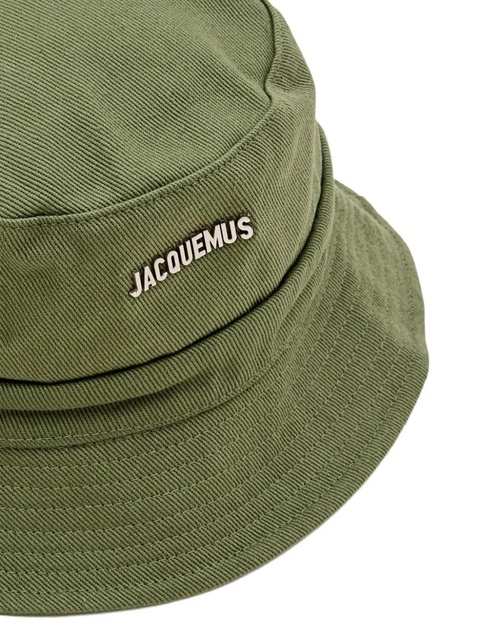 Jacquemus Gadjo logo-plaque bucket hat - Green - zdjęcie produktu nr 2