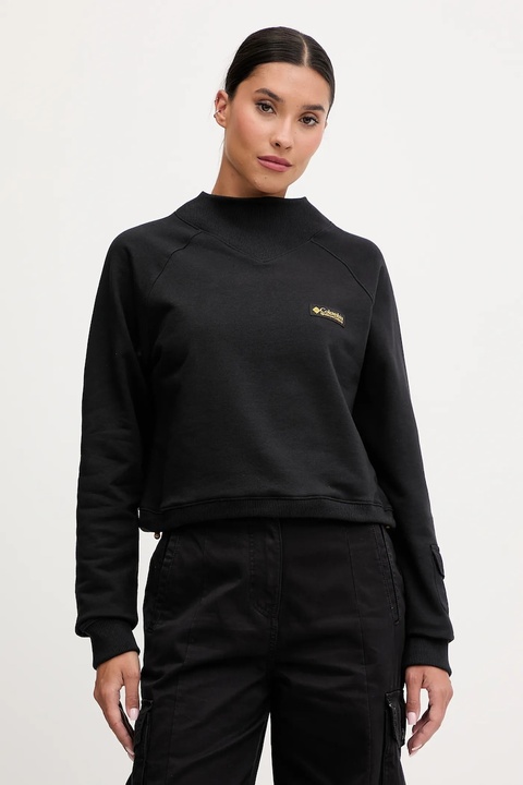 Columbia bluza bawełniana High Cascades damska kolor czarny gładka 2136421 - zdjęcie produktu nr 1