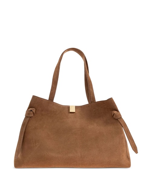 Yuzefi Gyoza knotted suede tote bag - Brown - zdjęcie produktu nr 1