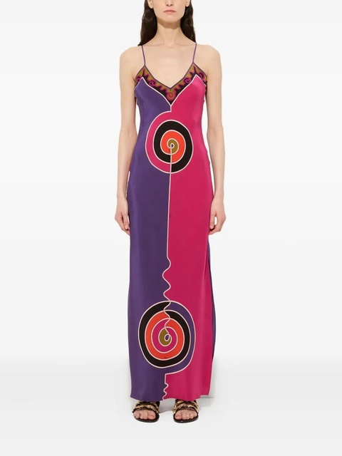 PUCCI abstract-print maxi dress - Purple - zdjęcie produktu nr 1