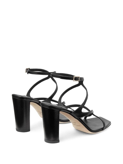 Jimmy Choo Azie 85mm leather sandals - Black - zdjęcie produktu nr 2